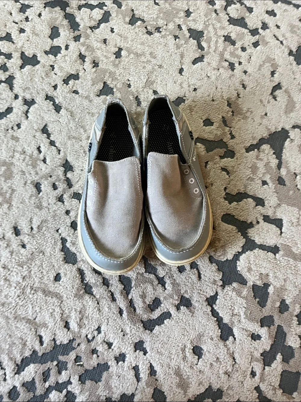 Columbia Boy’s Gray Slip-On Canvas Loafers